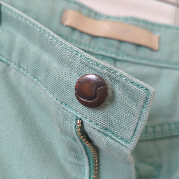 Joe's Jeans Classic Twill Cotton Low Waisted Relaxed Fit Shorts Aqua Blue 27 - Picture 7 of 13